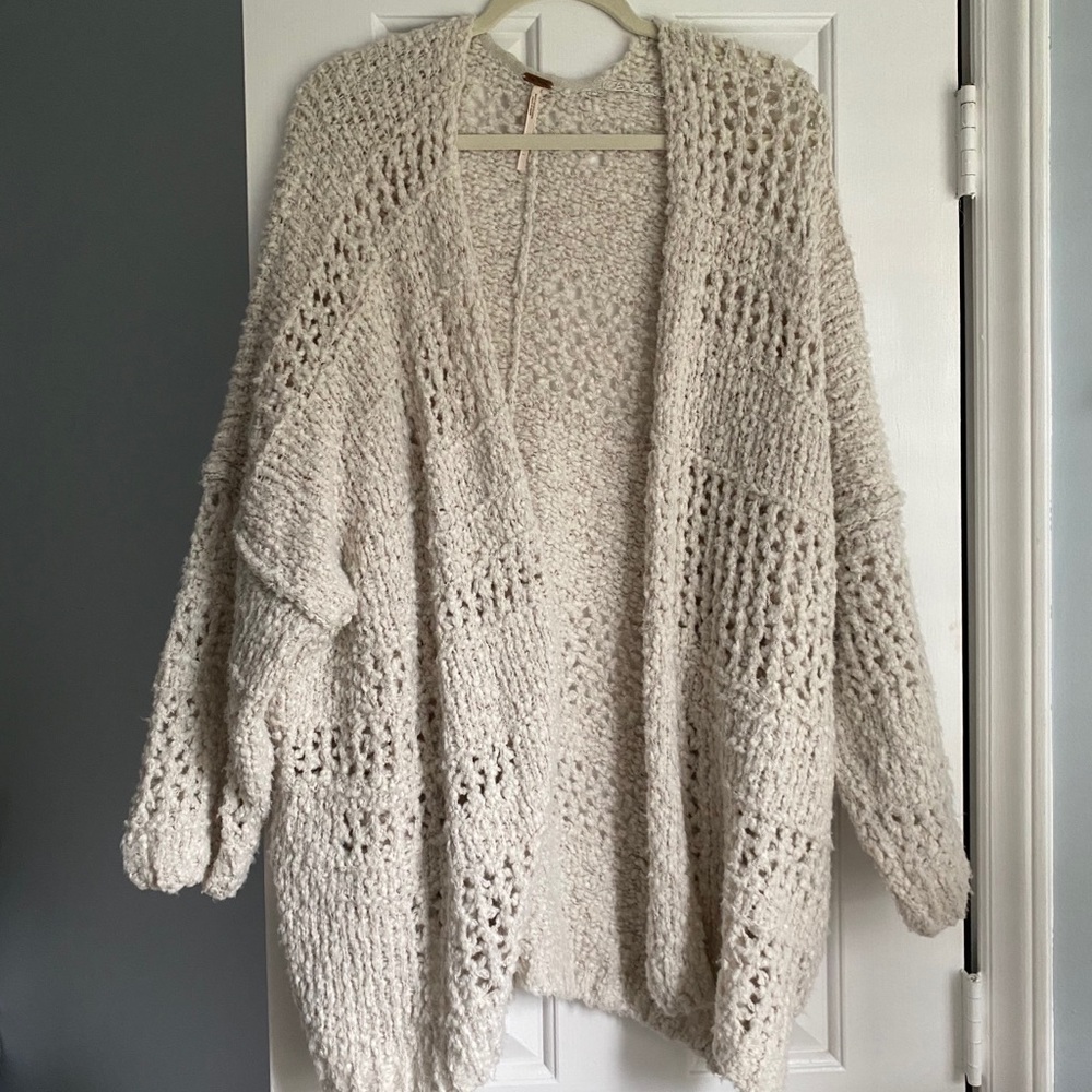 Free People Saturday Morning Cardigan cream